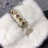 Valentino Rockstud Fur Bag 21cm white 